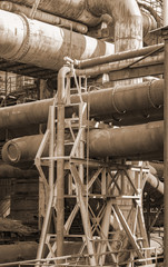 rusty industrial scenery