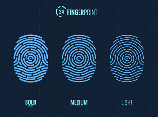 Fingerprint Scan Icons
