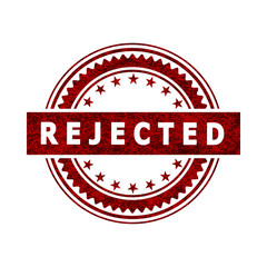 Rejected Stamp Icon Sign