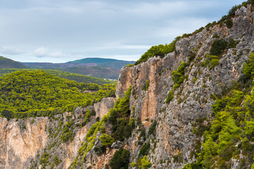Fototapeta na wymiar Beautiful view of Cliffs of Keri on Zakynthos island. Greece