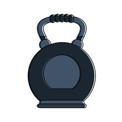 Kettlebell gym weight icon vector illustration graphic design
