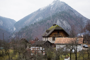 Village in Durmitor national park in Montenegro