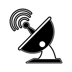 telecommunications antenna symbol icon vector illustration graphic design