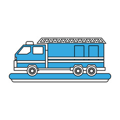 Fire truck vehicle icon vector illustration graphic design