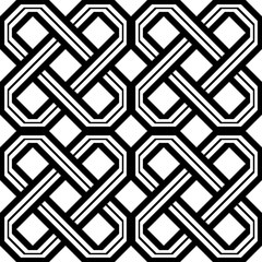 Design seamless monochrome geometric pattern