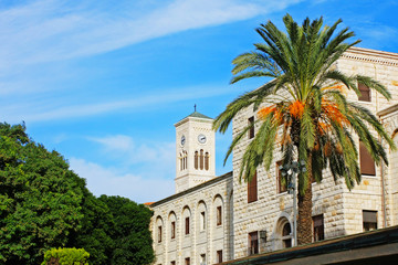 Bahai Gardens ancient chapel