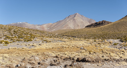 Beautiful bolivian landscape on the road to San Antonio de Lipez - Boliva, South America
