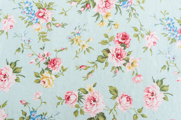 Retro rose fabric background