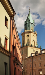Fototapeta na wymiar Trinity (Trynitarska) tower in Lublin. Poland