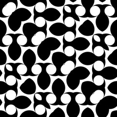 Design seamless monochrome decorative pattern