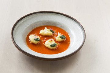 Gnocchi in Roasted Red Pepper Sauce 