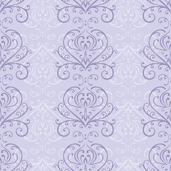 Pale purple seamless pattern in vintage style.