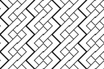 Design seamless monochrome geometric pattern