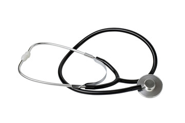 stethoscope isolated on white with clipping path
