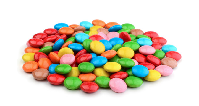 Multicolor candy isolated