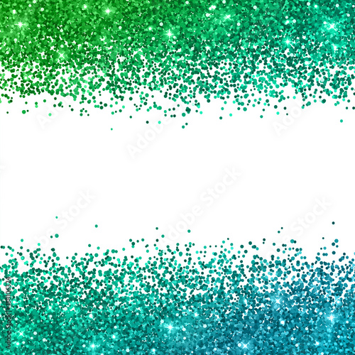 "Glitter background with green blue color effect. Vector" Stock image