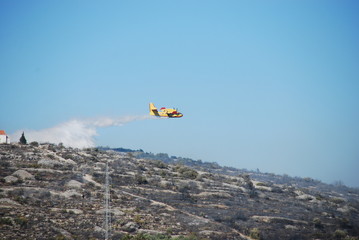 Wasserflugzeug Brand l&ouml;schen Kroatien