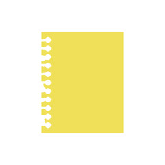 Note paper. Document icon isolated. Notes, list