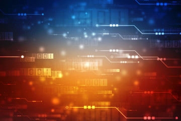 Digital Abstract technology background, cyber space background, futuristic background