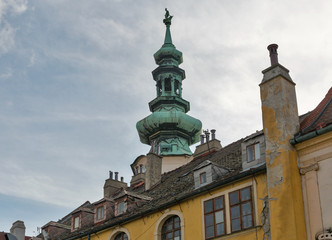 Fototapeta na wymiar Michal tower in Bratislava, Slovakia.