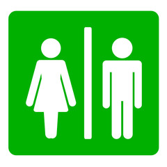 ikona mężczyzny i kobiety - WC - obrazy, fototapety, plakaty