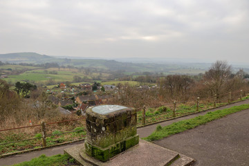 Naklejka premium Viewpoint Over Country Village
