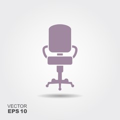 Chair. Flat vector icon