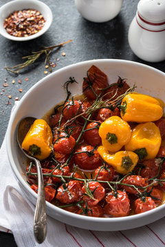 Roasted Tomatoes and Peppers