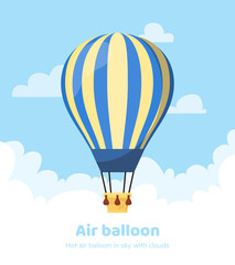 Flat hot air balloon