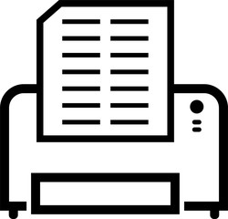 Printer Icon, Ink Jet, Laser Printer