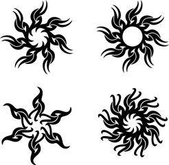 Fototapeta premium Tribal Tattoo M_1706001 Sun
