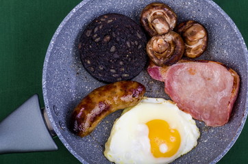 Ulster Fry Breakfast.
Ulster Fry breakfast or all-day breakfast, a selection of fried breakfast...