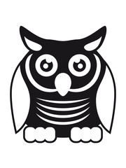 Fototapeta premium cool klein süß niedlich eule kauz uhu vogel nacht fliegen comic cartoon clipart