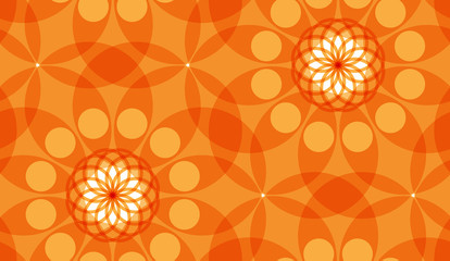 Seamless abstract geometric vector pattern with circles.