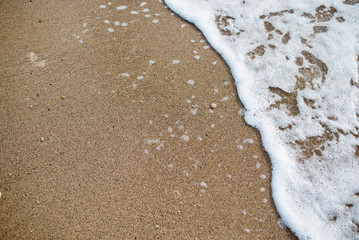 Background of sand with a wave.