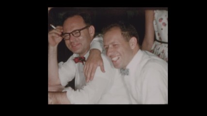 1955 Guys smoking hanging with good friend