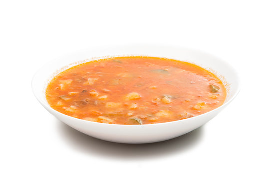 tomato soup isolated