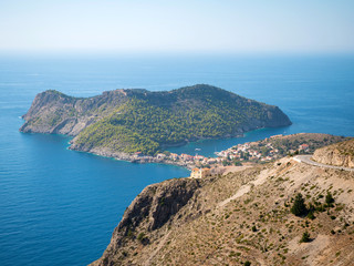 Fototapeta premium Assos village in Kefalonia island, Greece