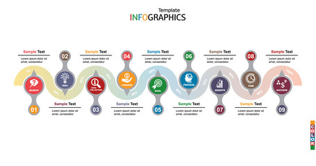 infographics business template elements