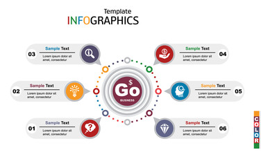 infographics business template elements