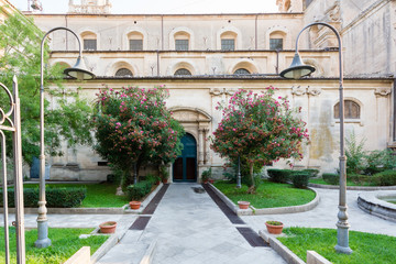 Side entrance of the church of San Giovanni Battista in Ragusa