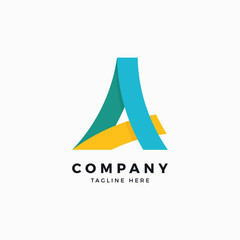 A Letter Logo Design Template