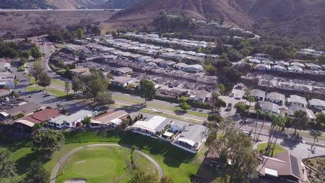 San Diego County LILAC FIRE Damage - Drone Video  Aerial Video of San Diego County LILAC FIRE Damage. Old Hwy 395, Bonsall. Hwy 76.  4,100 acres - 95% contained