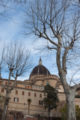 Fototapeta na wymiar veduta del tetto della basilica