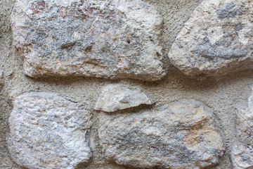 An Old Stone Wall from An Urban Street