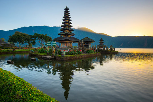 Pura Ulun Danu Bratar - water temple on Bali, Indonesia.