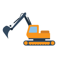 Icon of construction excavator
