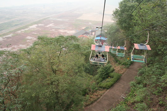 Cable Car Lift In Fengdu Ghost Town