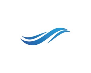 Water Wave symbol and icon Logo Template
