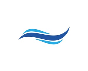 Water Wave symbol and icon Logo Template